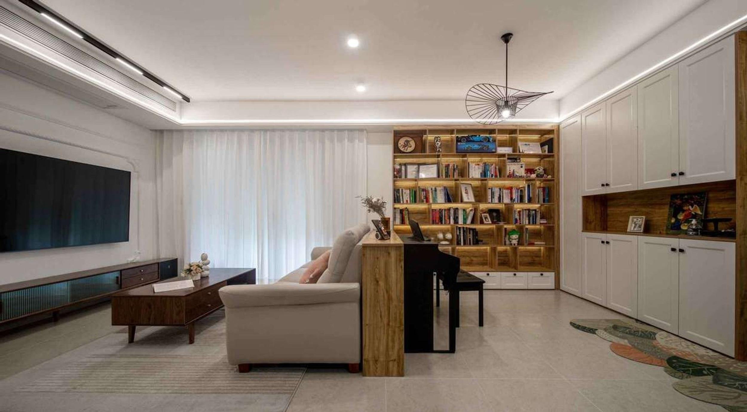 110平复古混搭风，餐厨一体，全屋收纳55平方